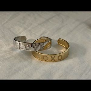 Gold and Silver Cuff Bracelets